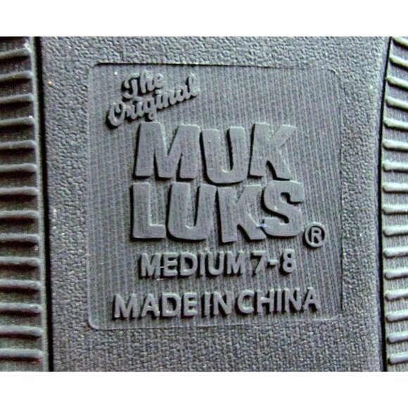 The Original Muk Luks Hard Sole Fur Lined Slippers - Picture 11 of 11
